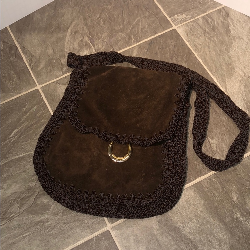 Walborg | vintage suede satchel